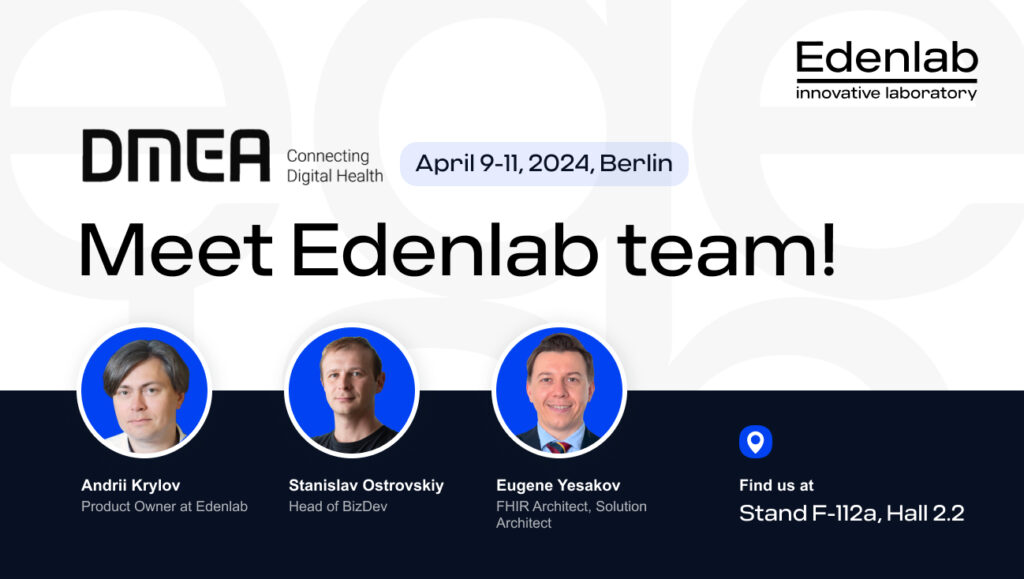 meet Edenlab team at DMEA
